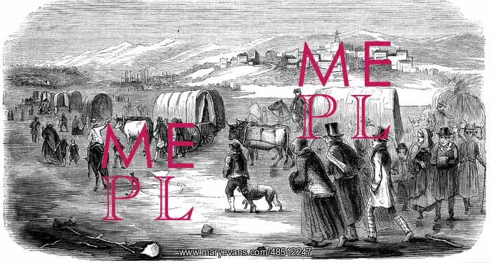 : Mormons (Latter-Day-Saints). Mormon exodus from : Mormons (Latter-Day-Saints). Mormon exodus from