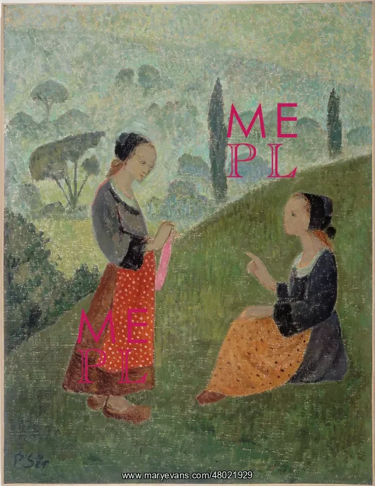  : Morning mist or girl knitting