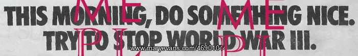 : This morning, do something nice.... font and text from Rec : This morning, do something nice.... font and text from Rec
