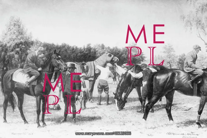 : Morning work in the Hoppegarten, 1909 : Morning work in the Hoppegarten, 1909