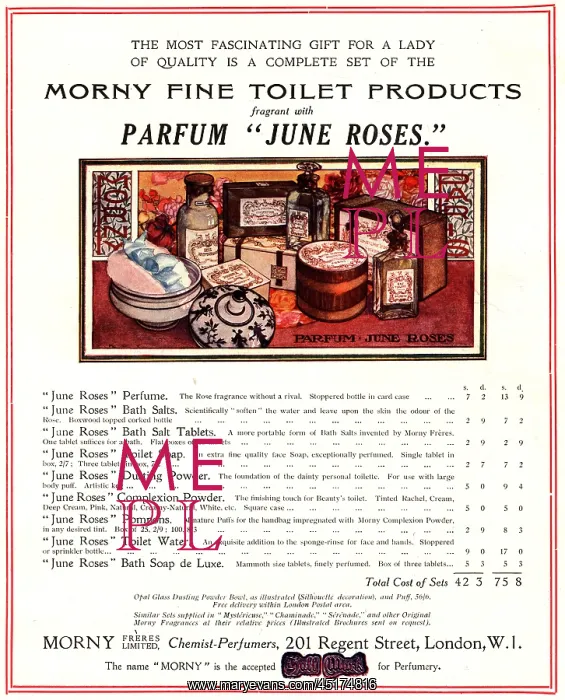 : Morny Freres June Roses Advertisement : Morny Freres June Roses Advertisement
