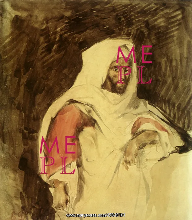 : Moroccan Chieftain, by Delacroix : Moroccan Chieftain, by Delacroix