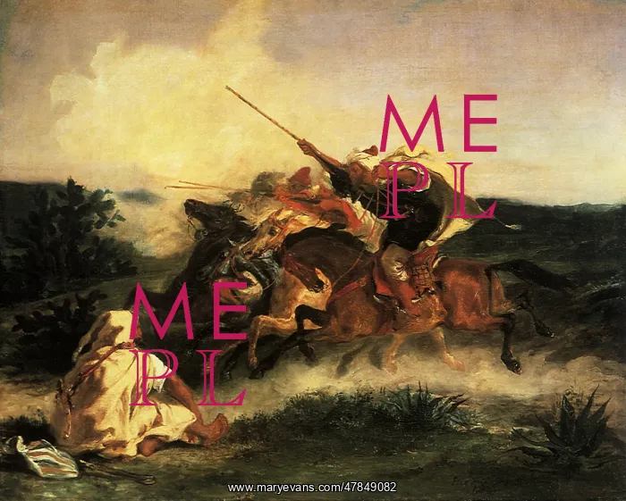  : Moroccan Fantasia, by Delacroix