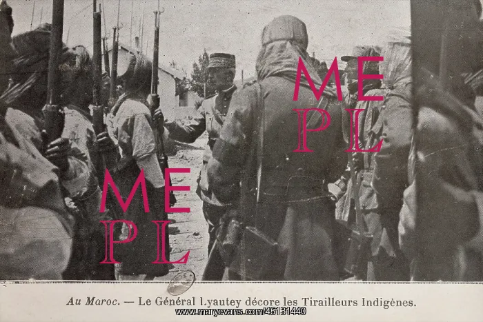 : Moroccan soldiers in WWI, postcard : Moroccan soldiers in WWI, postcard