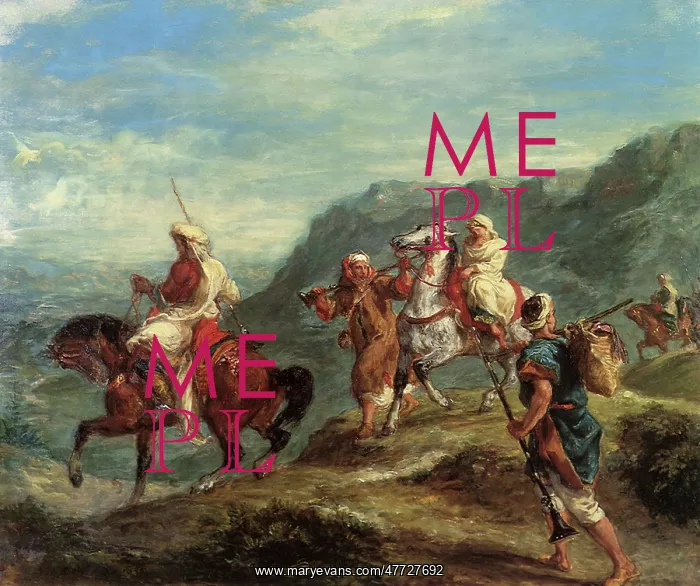  : Moroccans Travelling, by Delacroix