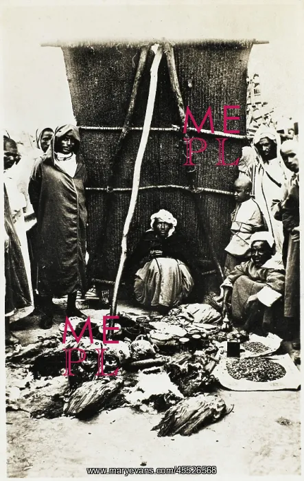 : Morocco - Chemist with his stall : Morocco - Chemist with his stall