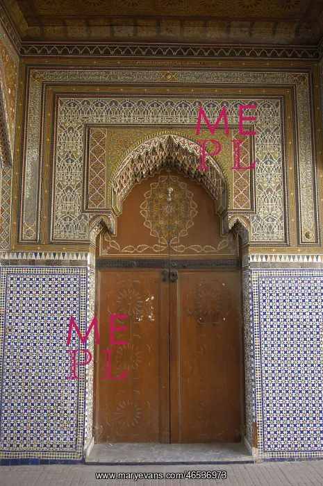 : MOROCCO. Rabat. Gate of the mosque of the medina
