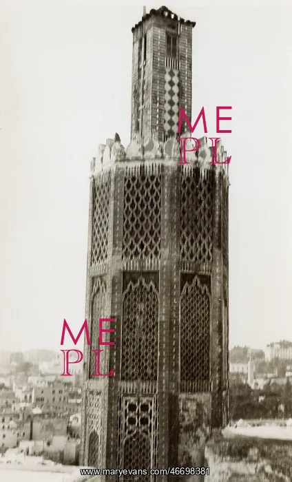 : Morocco, Tangier, octagonal minaret on Kasbah Mosque : Morocco, Tangier, octagonal minaret on Kasbah Mosque
