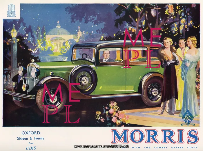 : Morris car advertisement : Morris car advertisement