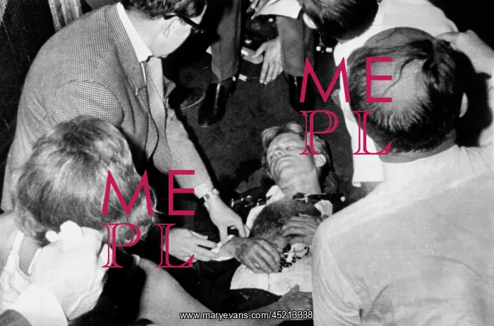 : Mortally wounded Robert Kennedy. After he ? : Mortally wounded Robert Kennedy. After he ?