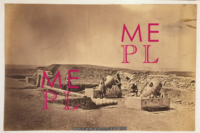 : Mortar batteries in front of Picquet house Light Division : Mortar batteries in front of Picquet house Light Division