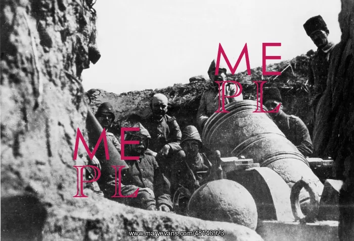 : Mortar of the Turkish troops in the battle of Kut el Amara : Mortar of the Turkish troops in the battle of Kut el Amara
