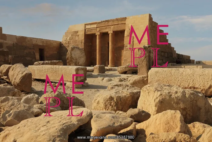 : Mortuary Temple of Khufu, Giza Pyramid Complex, Giza, Egypt : Mortuary Temple of Khufu, Giza Pyramid Complex, Giza, Egypt