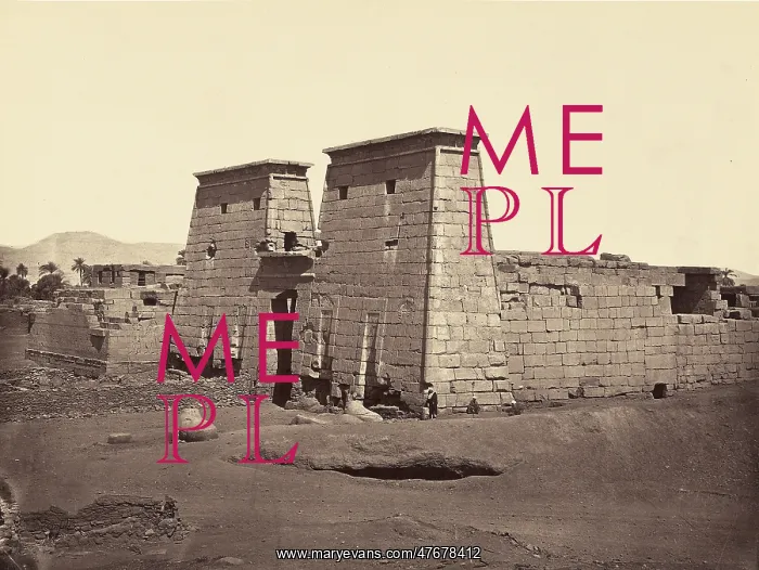 : Mortuary Temple of Ramesses III, 1872 : Mortuary Temple of Ramesses III, 1872