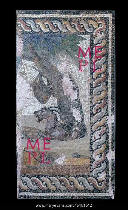 : Mosaic, Archaeological Museum of Ancient Corinth, Corinth : Mosaic, Archaeological Museum of Ancient Corinth, Corinth