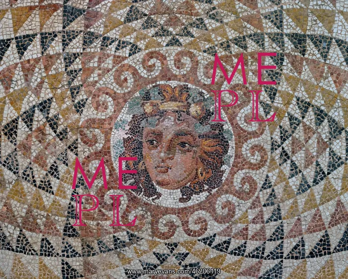 : Mosaic, Archaeological Museum of Ancient Corinth, Corinth : Mosaic, Archaeological Museum of Ancient Corinth, Corinth
