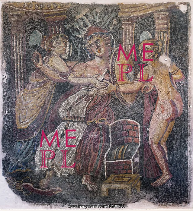 : Mosaic, Archaeological Museum of Sparta, Sparta, Laconia : Mosaic, Archaeological Museum of Sparta, Sparta, Laconia