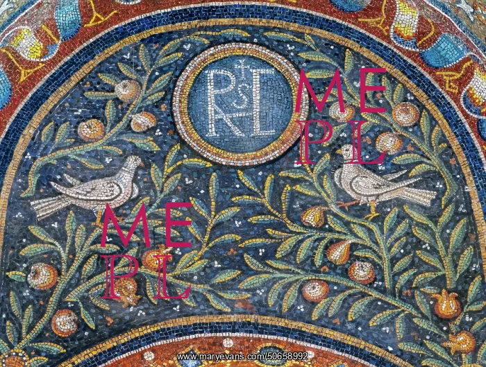 : Mosaic, Archbishop's Chapel, Archbishop's Palace, Ravenna : Mosaic, Archbishop's Chapel, Archbishop's Palace, Ravenna