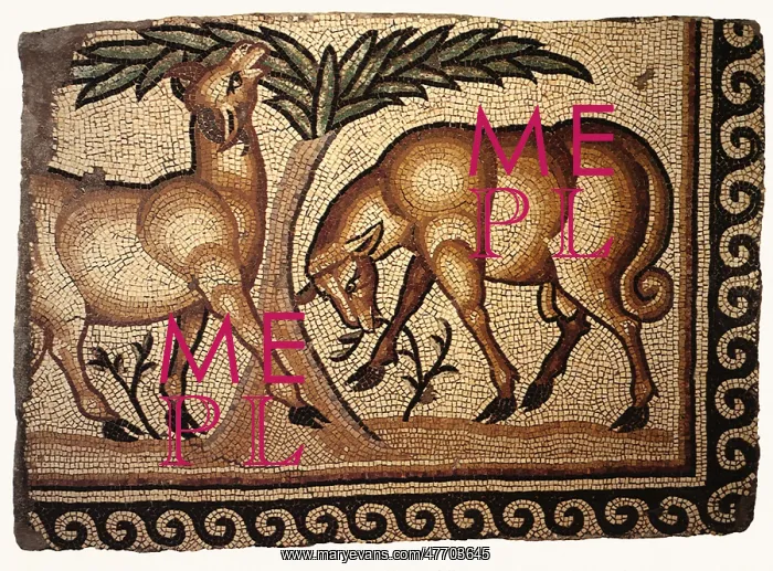  : Mosaic of Two Lambs