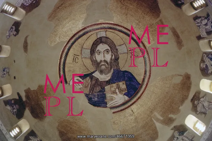: Mosaic - religion - Daphni - Greece : Mosaic - religion - Daphni - Greece