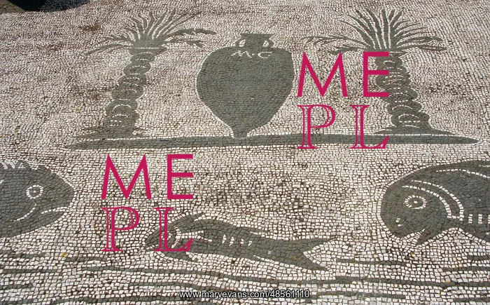 : Mosaic of the Square of the Guilds or Corporations. Ostia An : Mosaic of the Square of the Guilds or Corporations. Ostia An