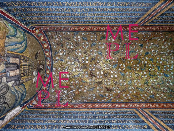 : Mosaic, Vestibule, Archbishop's Chapel, Ravenna, Italy : Mosaic, Vestibule, Archbishop's Chapel, Ravenna, Italy