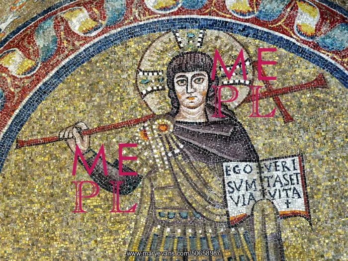 : Mosaic, Vestibule, Archbishop's Chapel, Ravenna, Italy : Mosaic, Vestibule, Archbishop's Chapel, Ravenna, Italy