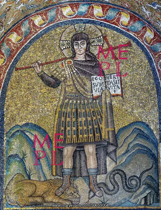 : Mosaic, Vestibule, Archbishop's Chapel, Ravenna, Italy : Mosaic, Vestibule, Archbishop's Chapel, Ravenna, Italy
