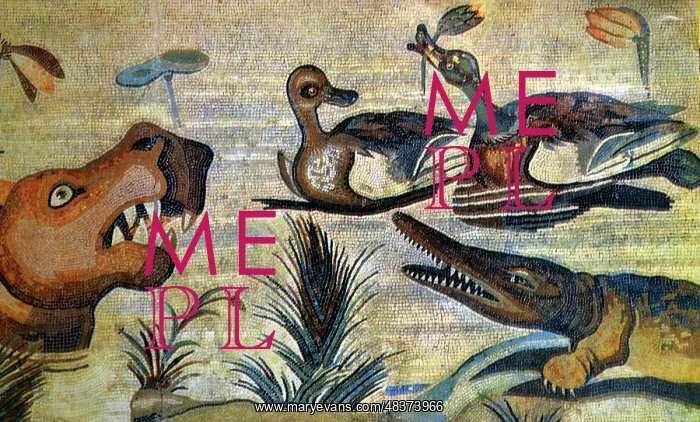 : Mosaic Water Scene : Mosaic Water Scene