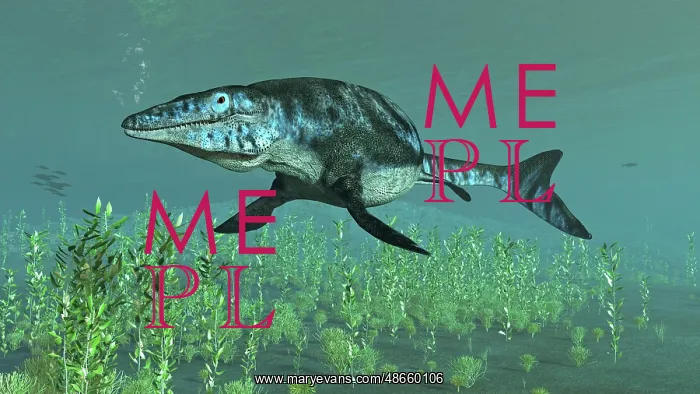 : Mosasaur swimming in the Meuse River : Mosasaur swimming in the Meuse River
