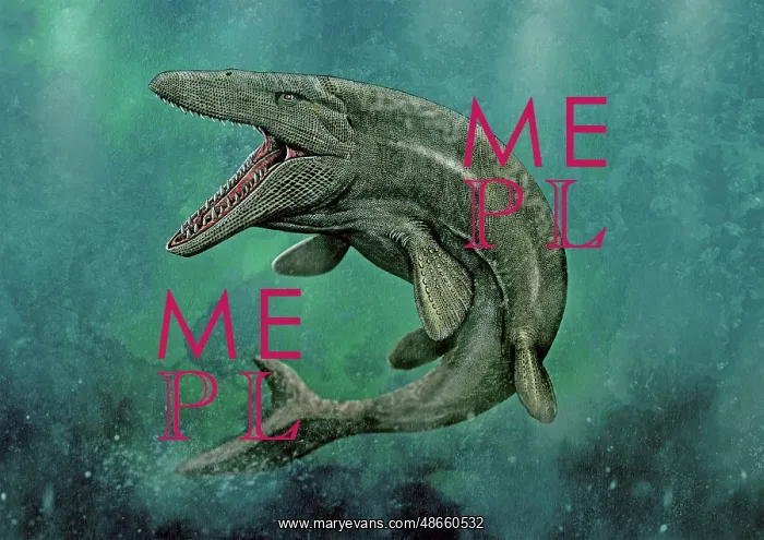 : Mosasaurus swimming : Mosasaurus swimming