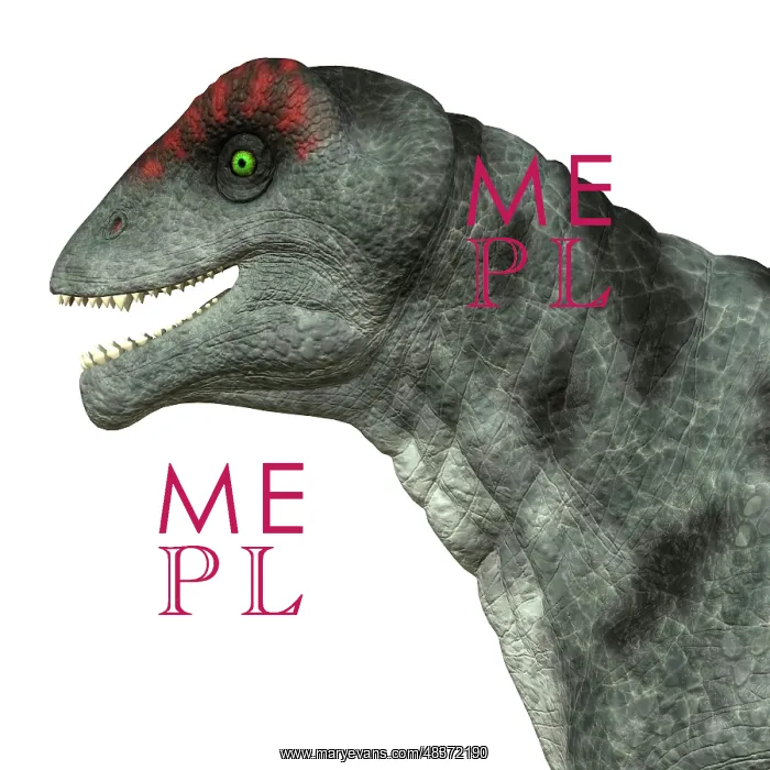 : Moschops dinosaur, white background : Moschops dinosaur, white background