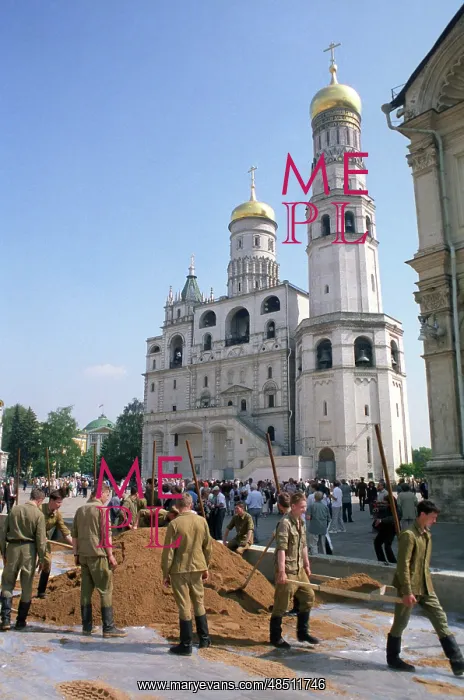 : Moscow Kremlin restoration works, 1993 : Moscow Kremlin restoration works, 1993