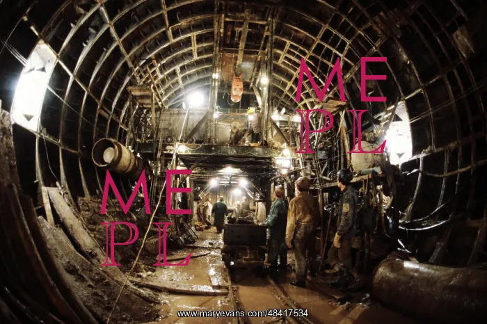 : Moscow Metro tunnel under construction, 1984 : Moscow Metro tunnel under construction, 1984
