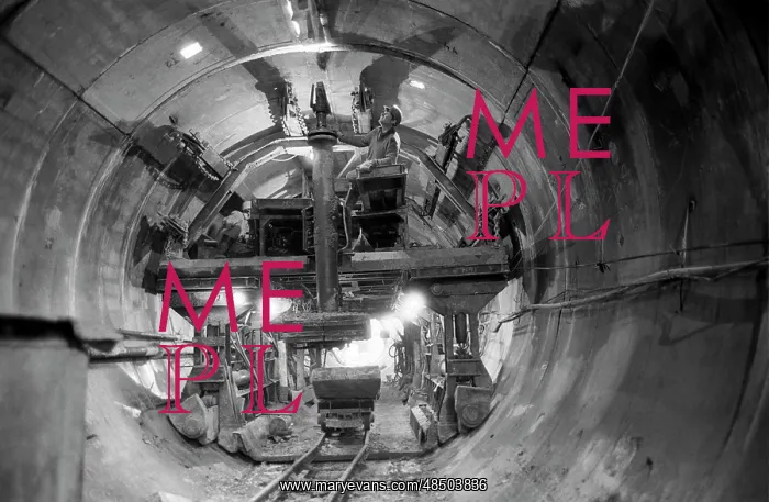 : Moscow Metro tunnel under construction, 1987 : Moscow Metro tunnel under construction, 1987