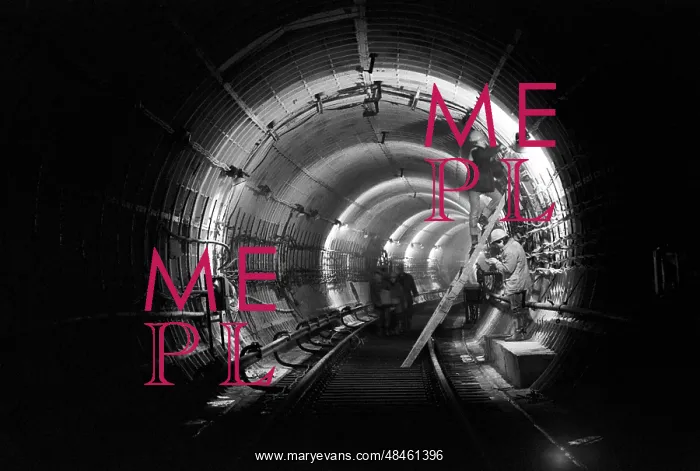 : Moscow Metro tunnel under construction, 1988 : Moscow Metro tunnel under construction, 1988