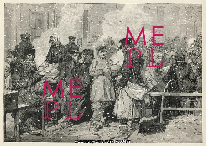 : MOSCOW SOUP KITCHEN 1894 : MOSCOW SOUP KITCHEN 1894