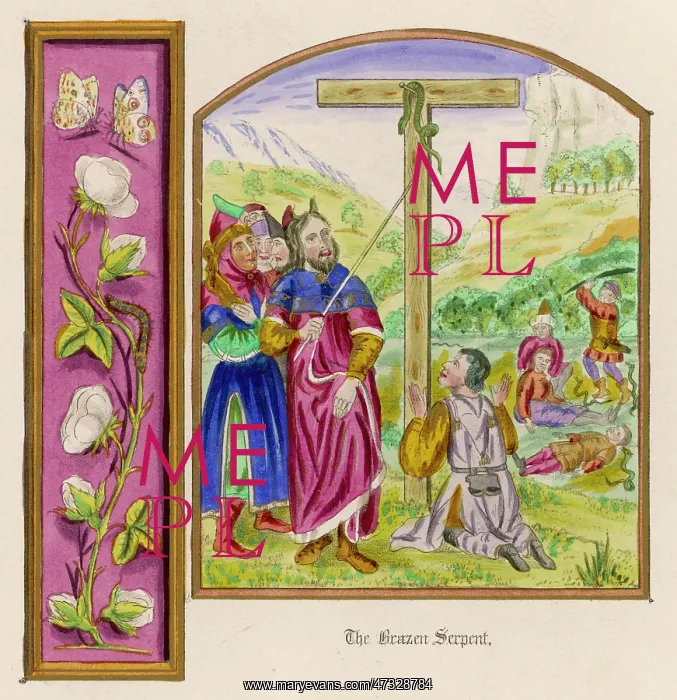 : MOSES AND BRAZEN SERPENT : MOSES AND BRAZEN SERPENT