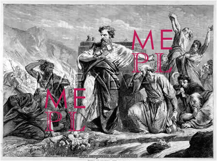 : MOSES DESTROYS CALF : MOSES DESTROYS CALF