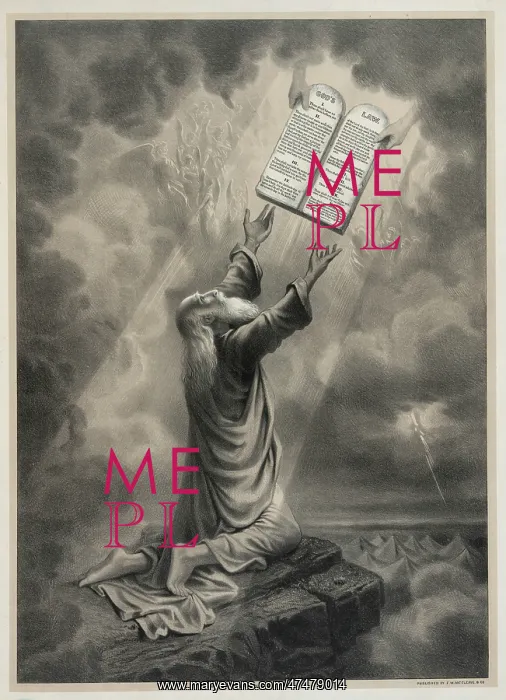 : Moses receiveing the law : Moses receiveing the law