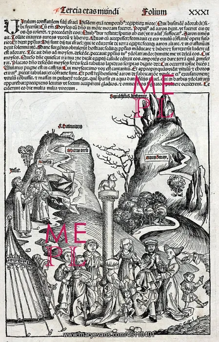 : Moses receiving the Ten Commandments : Moses receiving the Ten Commandments