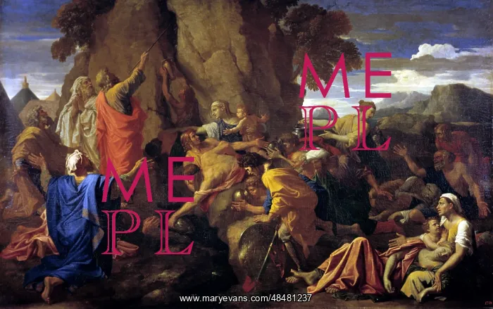 : Moses Striking the Rock Artist: Nicolas Poussin : Moses Striking the Rock Artist: Nicolas Poussin