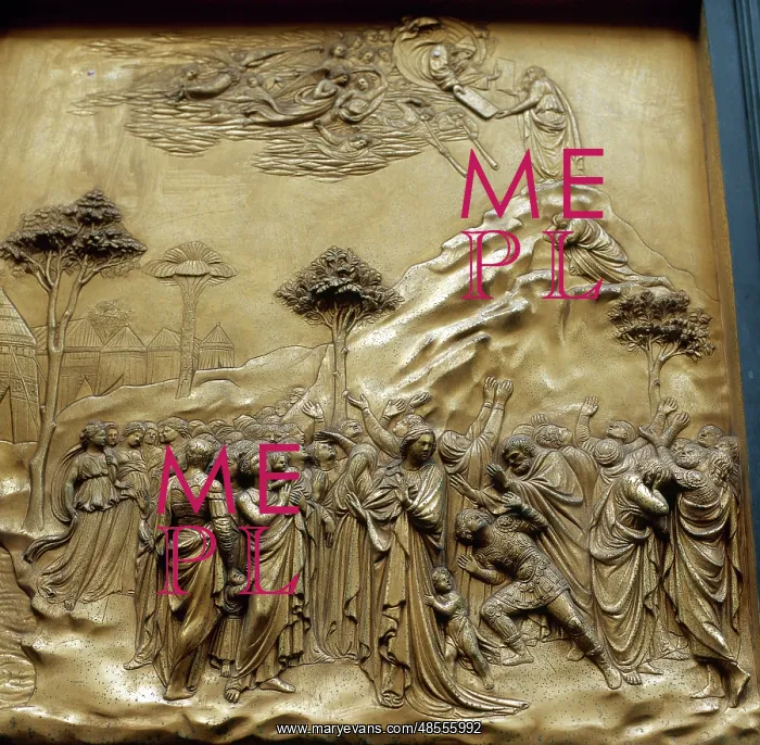 : Moses with the Tablets of Law. Gates of Paradise. Baptistry : Moses with the Tablets of Law. Gates of Paradise. Baptistry