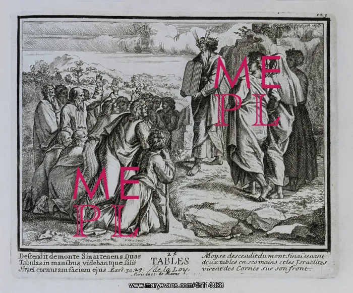 : Moses with the Tablets of the Law, Illustrated : Moses with the Tablets of the Law, Illustrated