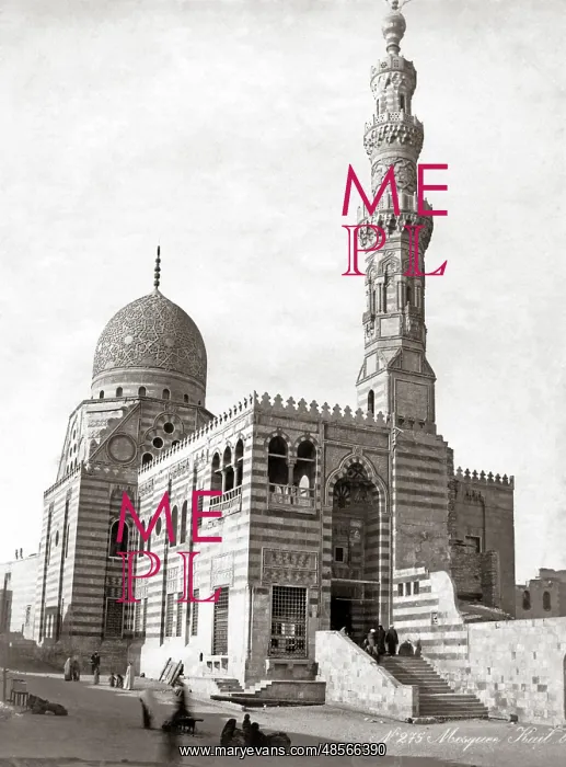 : Mosque of Sultan Qaitbay or Kait Bey, Cairo, circa 1880s Egy : Mosque of Sultan Qaitbay or Kait Bey, Cairo, circa 1880s Egy