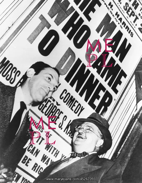 : Moss Hart and Alexander Walcott at the Boston tryout : Moss Hart and Alexander Walcott at the Boston tryout