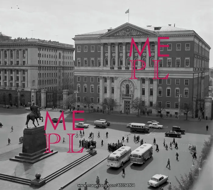  : Mossovet building at Soviet Square, 1961
