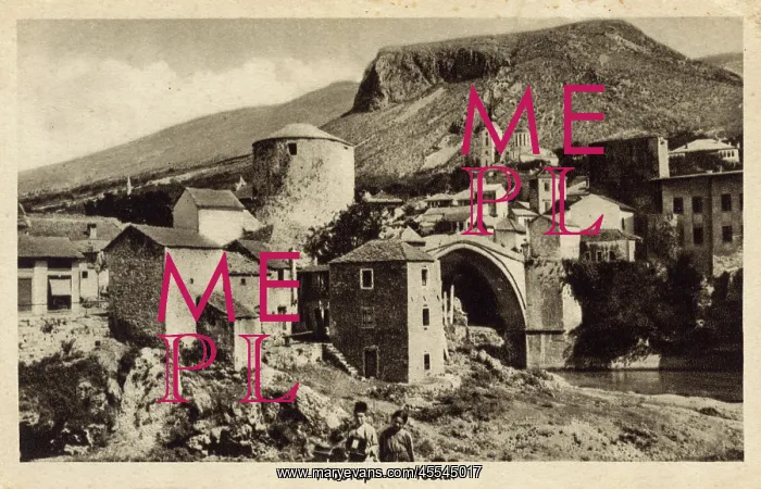 : Mostar - Mostar Bridge (Stari Most) over the Neretva River : Mostar - Mostar Bridge (Stari Most) over the Neretva River