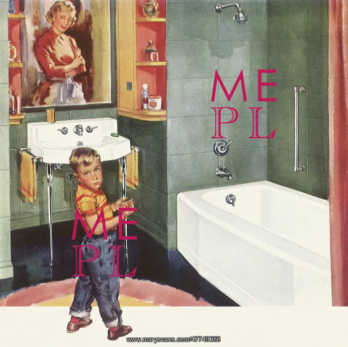 : Mother and Boy in Bathroom : Mother and Boy in Bathroom