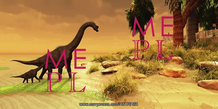 : A mother Brachiosaurus Dinosaur and her offspring : A mother Brachiosaurus Dinosaur and her offspring